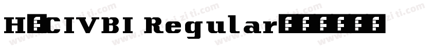 H_CIVBI Regular字体转换